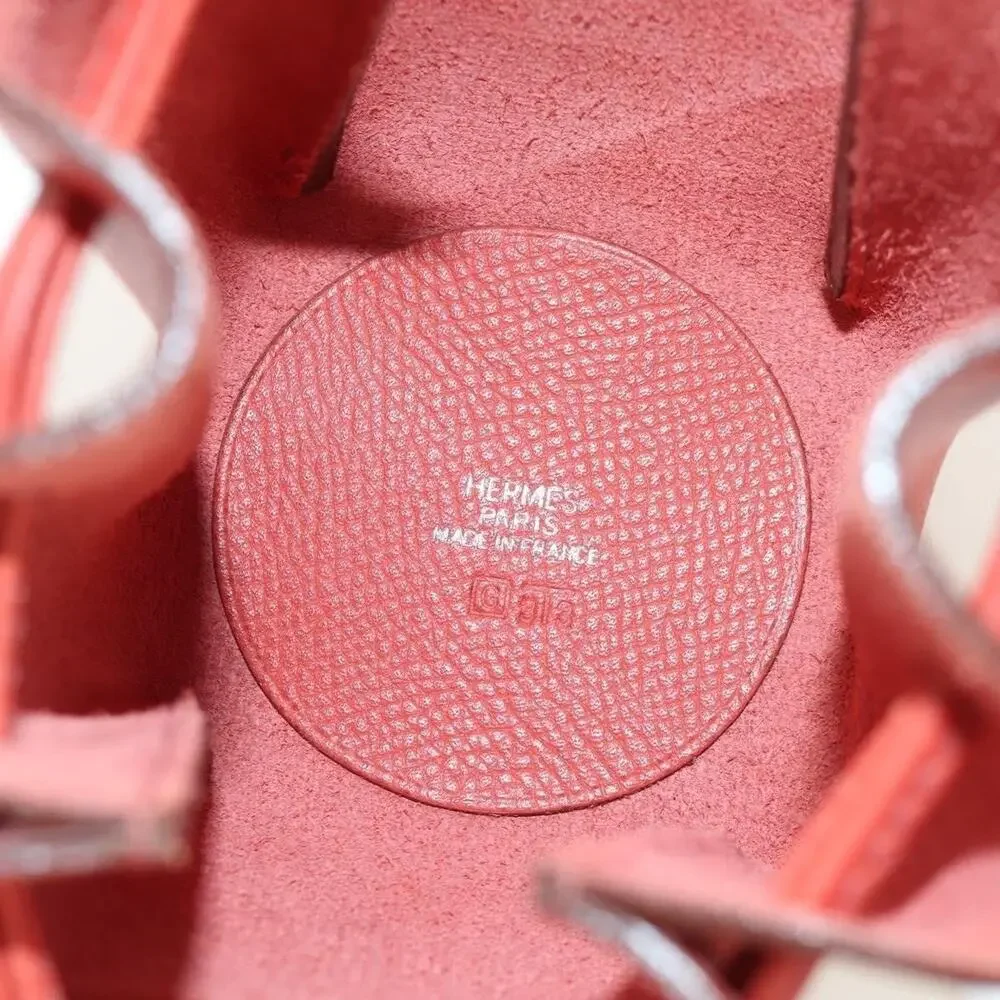Hermes Leather Vespa Pouch Red